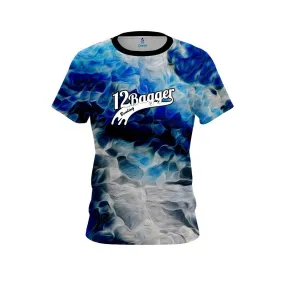 12Bagger Blue Marble Onyx CoolWick Bowling Jersey