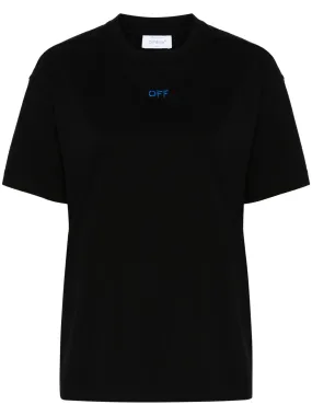 Arrows-embroidered cotton T-shirt
