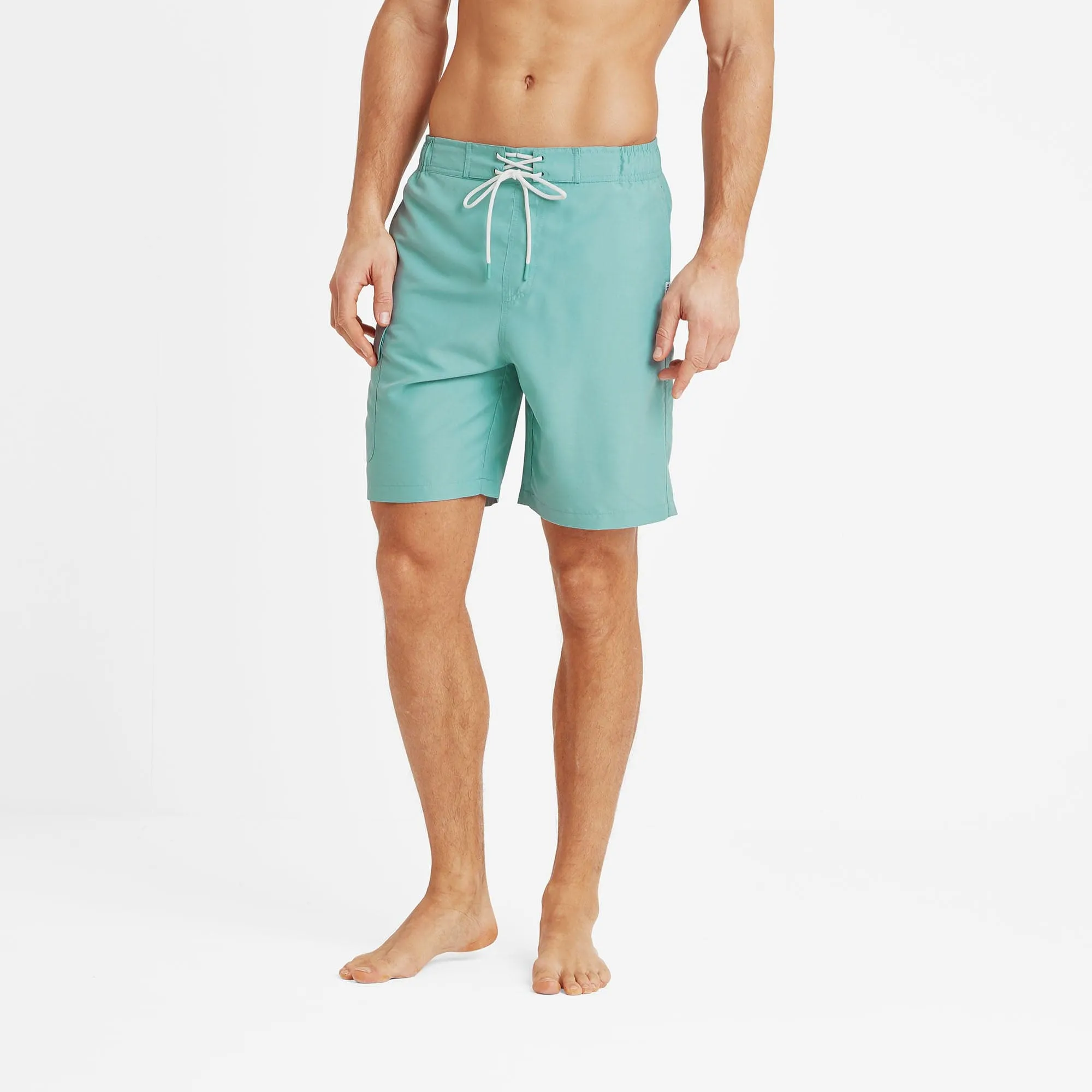 Aslan Mens Swimming Shorts - Muted Teal
