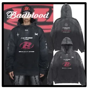 BADBLOOD  |Unisex Street Style Logo Hoodies & Sweatshirts