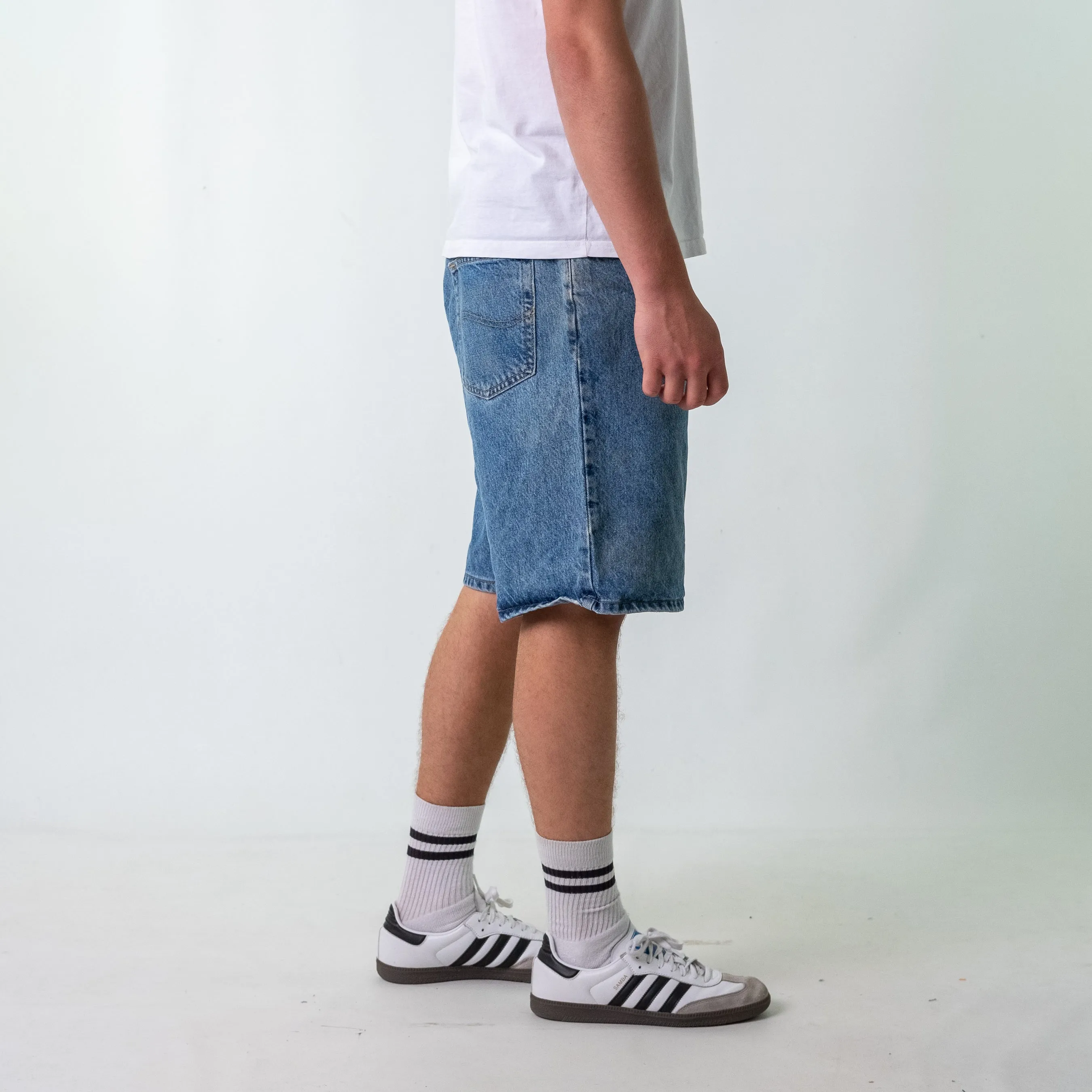 Blue 90s Lee Denim Jorts Shorts (36)