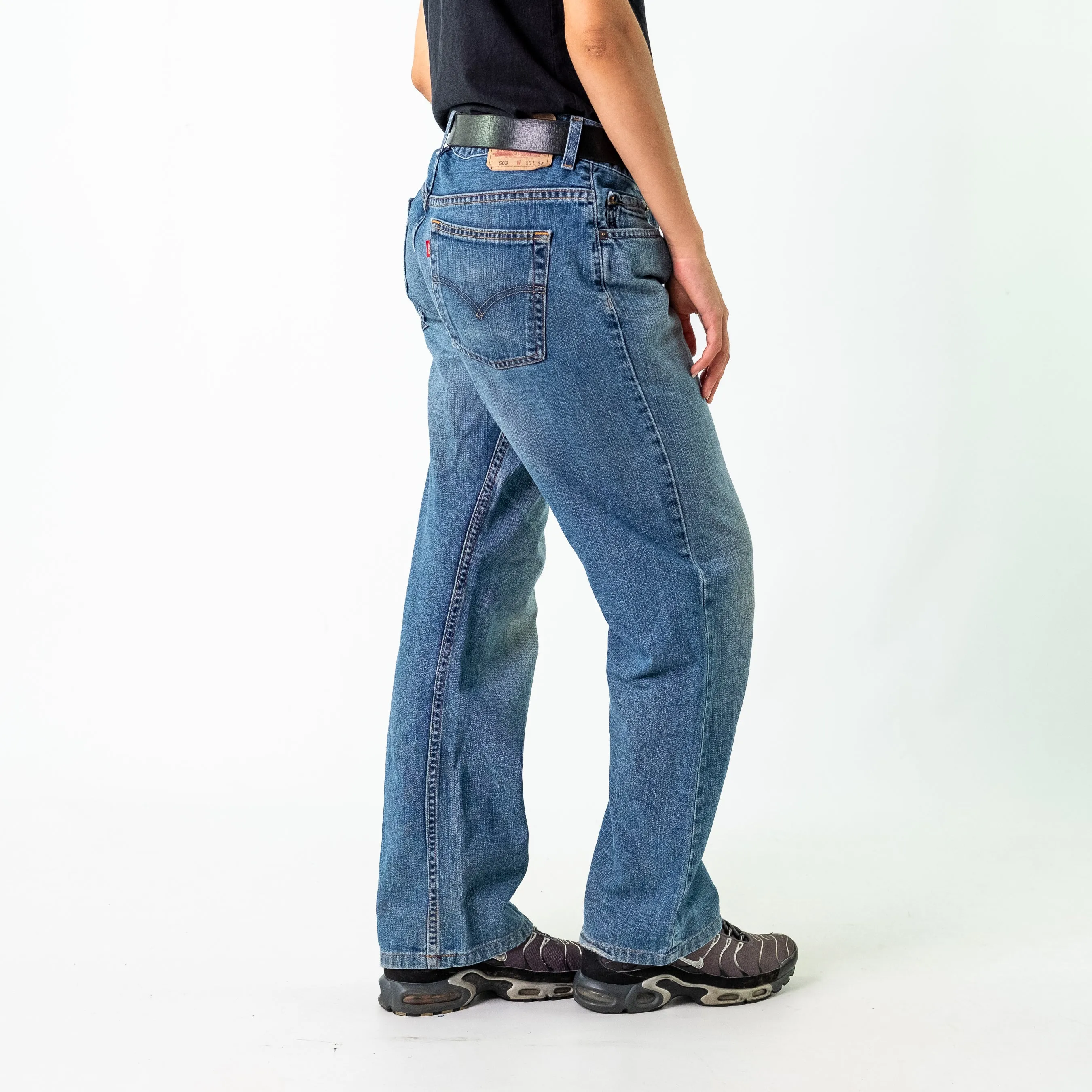 Blue 90s Levi's Denim Jeans Baggy Pants (36x34)