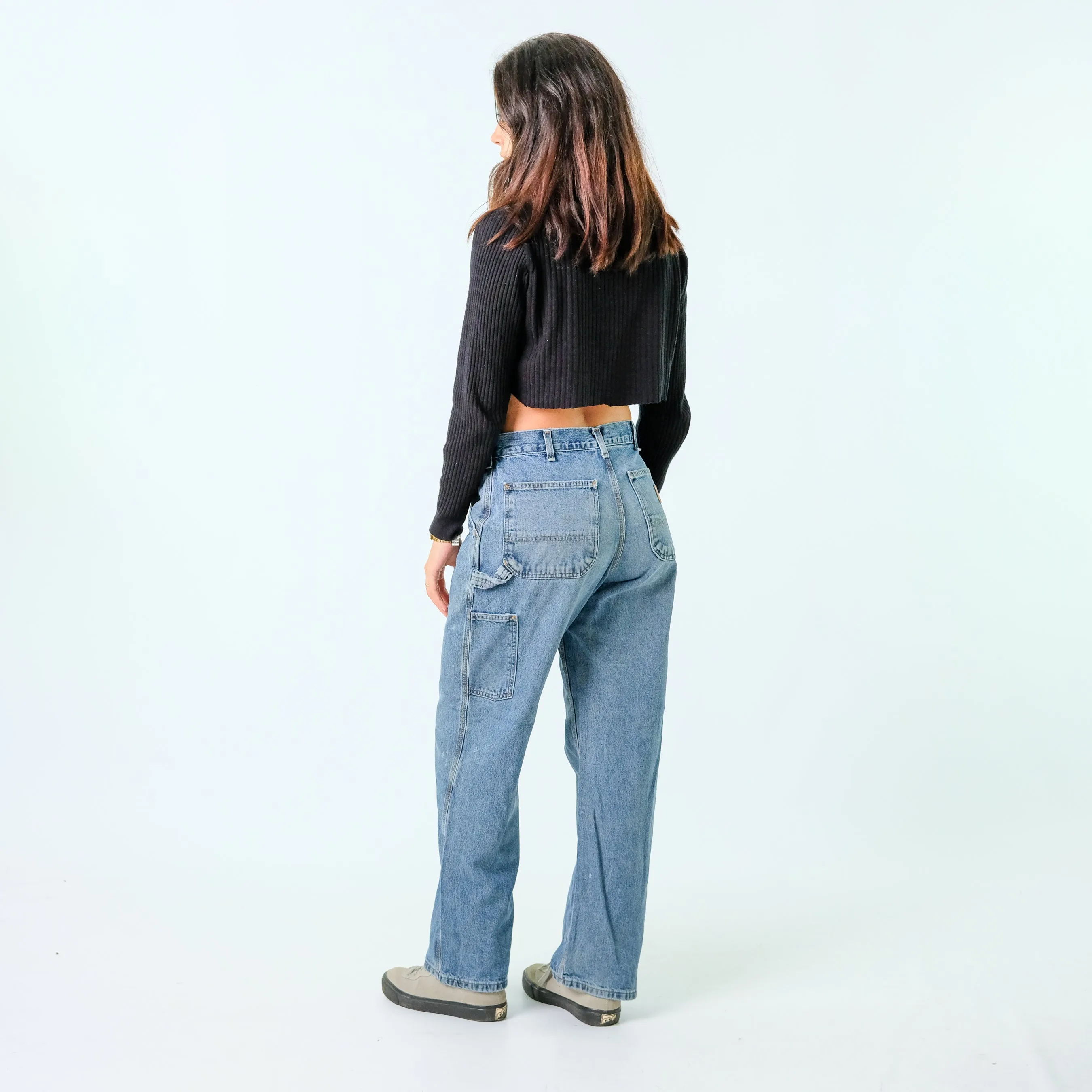 Blue y2ks Carhartt Denim Carpenter Baggy Jeans Pants (32x30)
