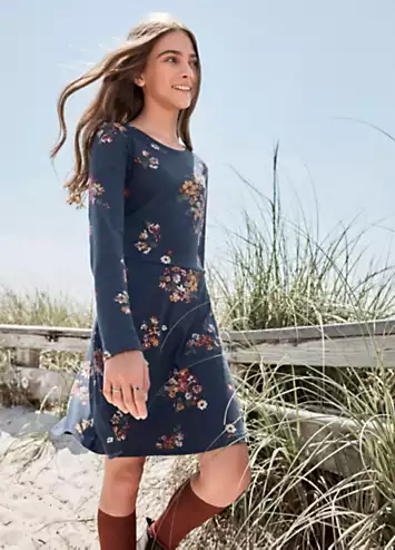 bonprix Kids Floral Jersey Skater Dress | Grattan