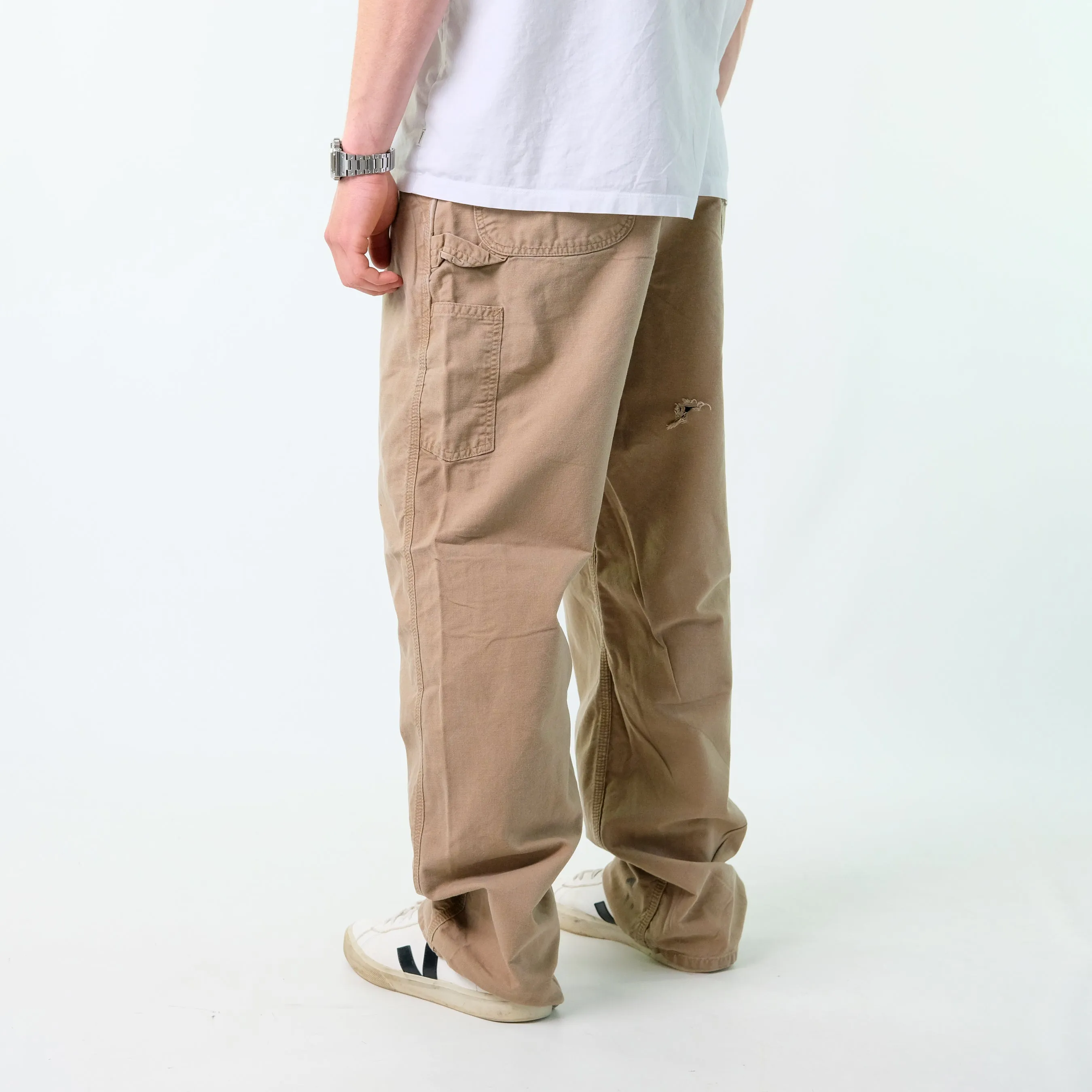 Brown y2ks Carhartt Canvas Carpenter Jeans Baggy Pants (38x34)