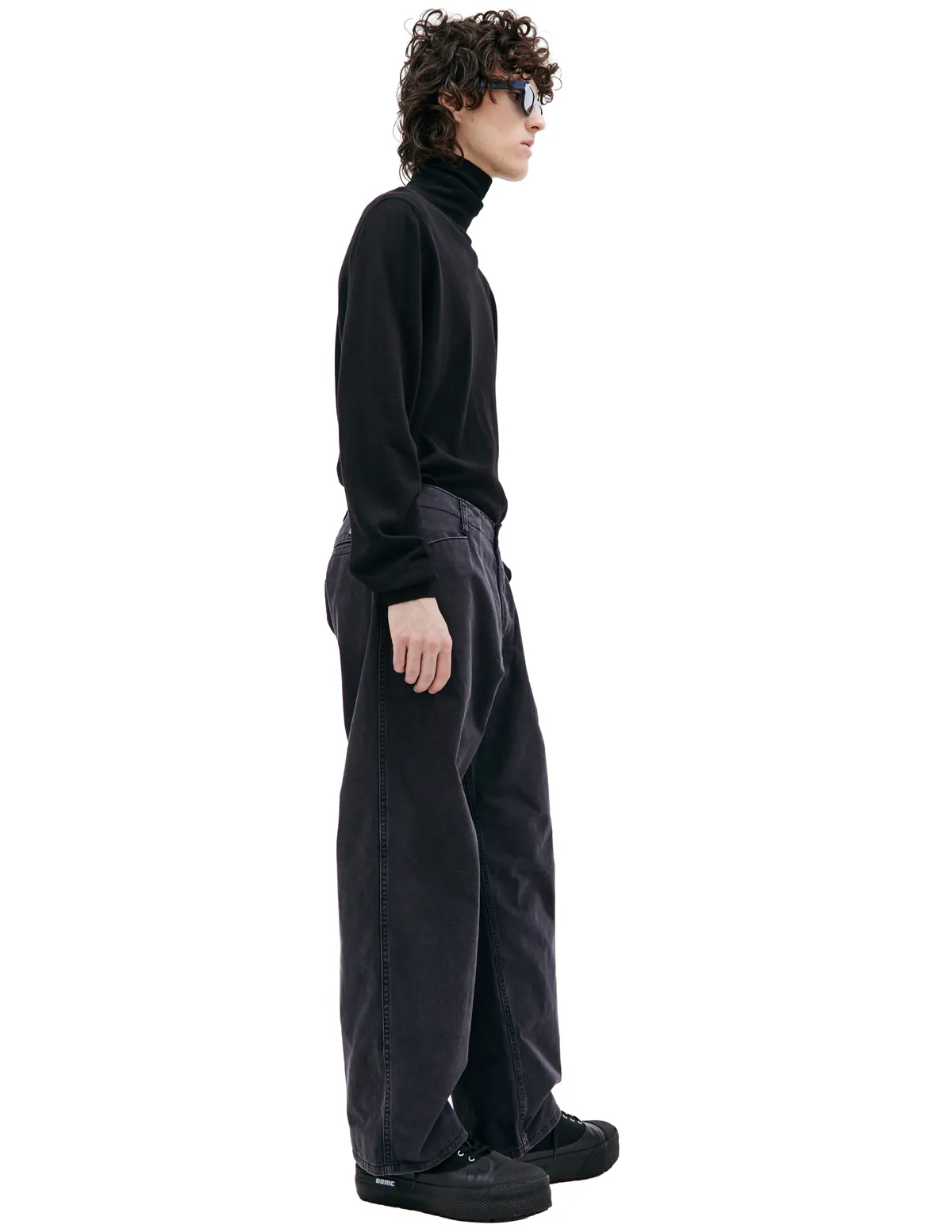 Children of the discordance Embroidered straight jeans - Black