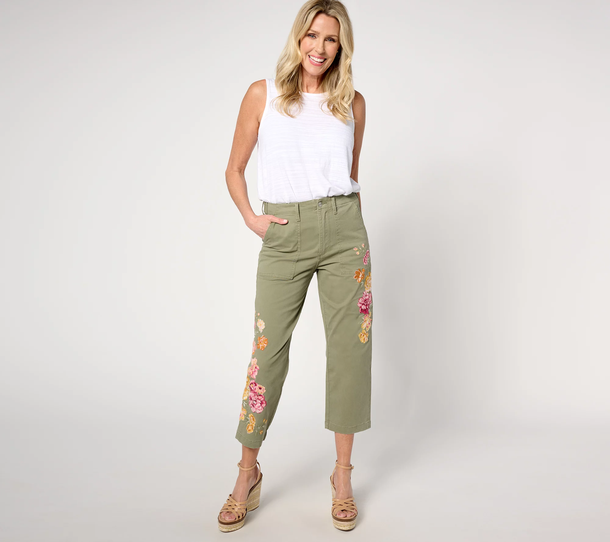 Driftwood Jeans Utility Boyfriend Crop Pant - Portofino