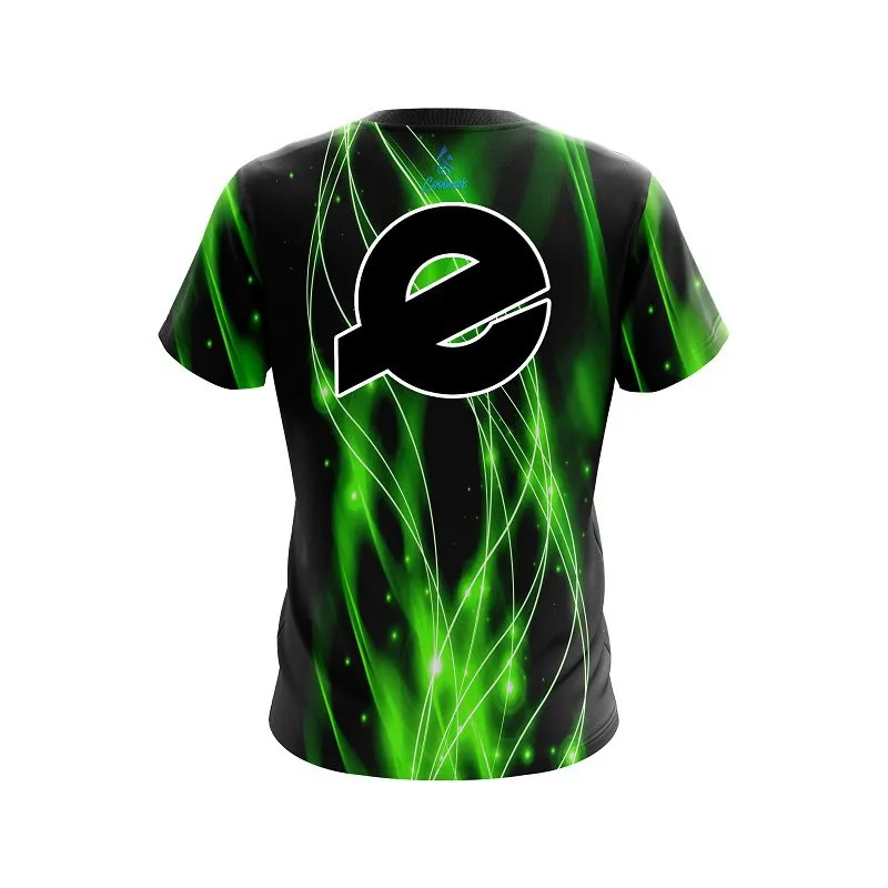 Ebonite Green Spiral Waves CoolWick Bowling Jersey