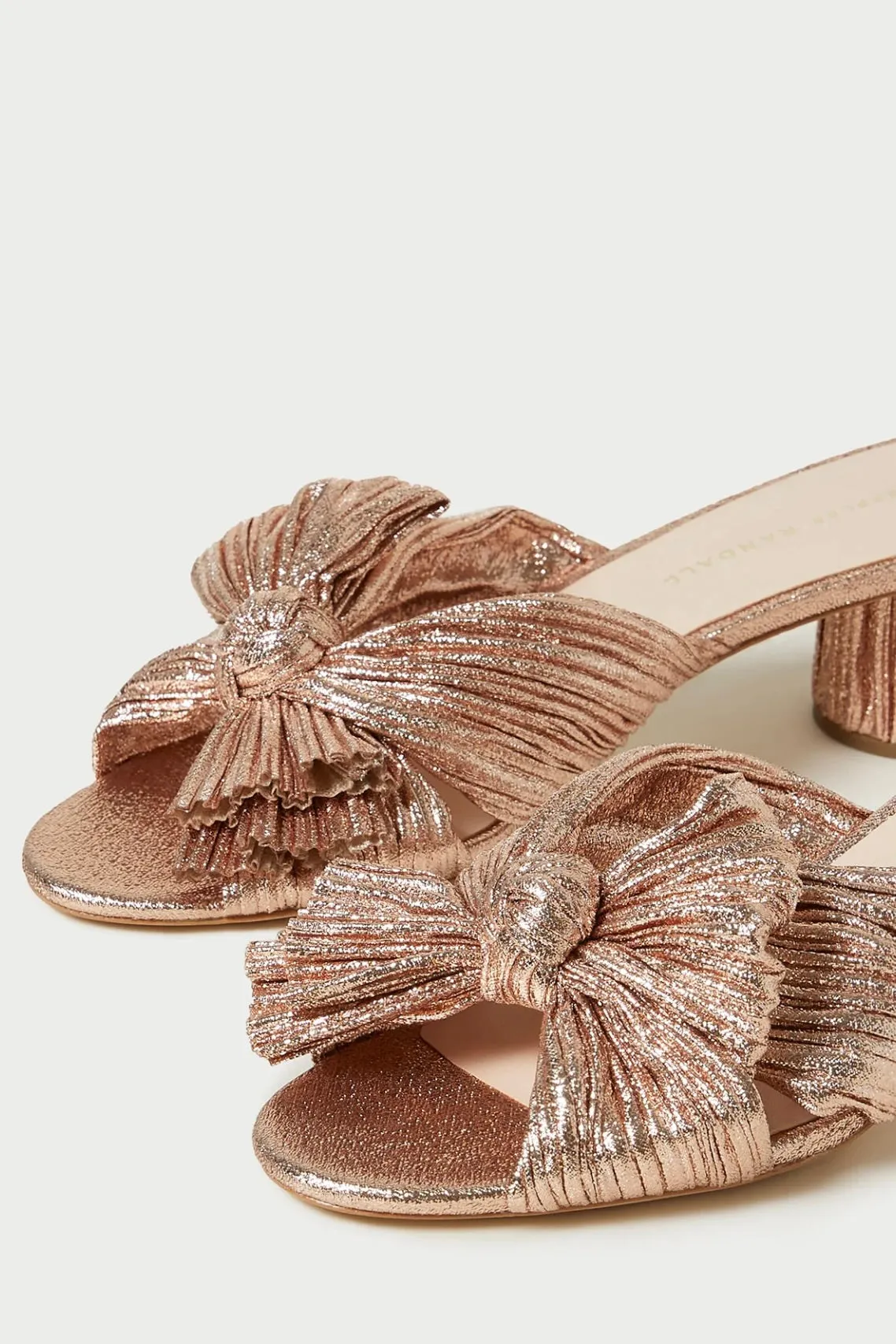 EMILIA PLEATED BOW HEEL