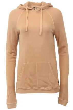 FREE CITY PRINTED COTTON JERSEY HOODIE SMALL