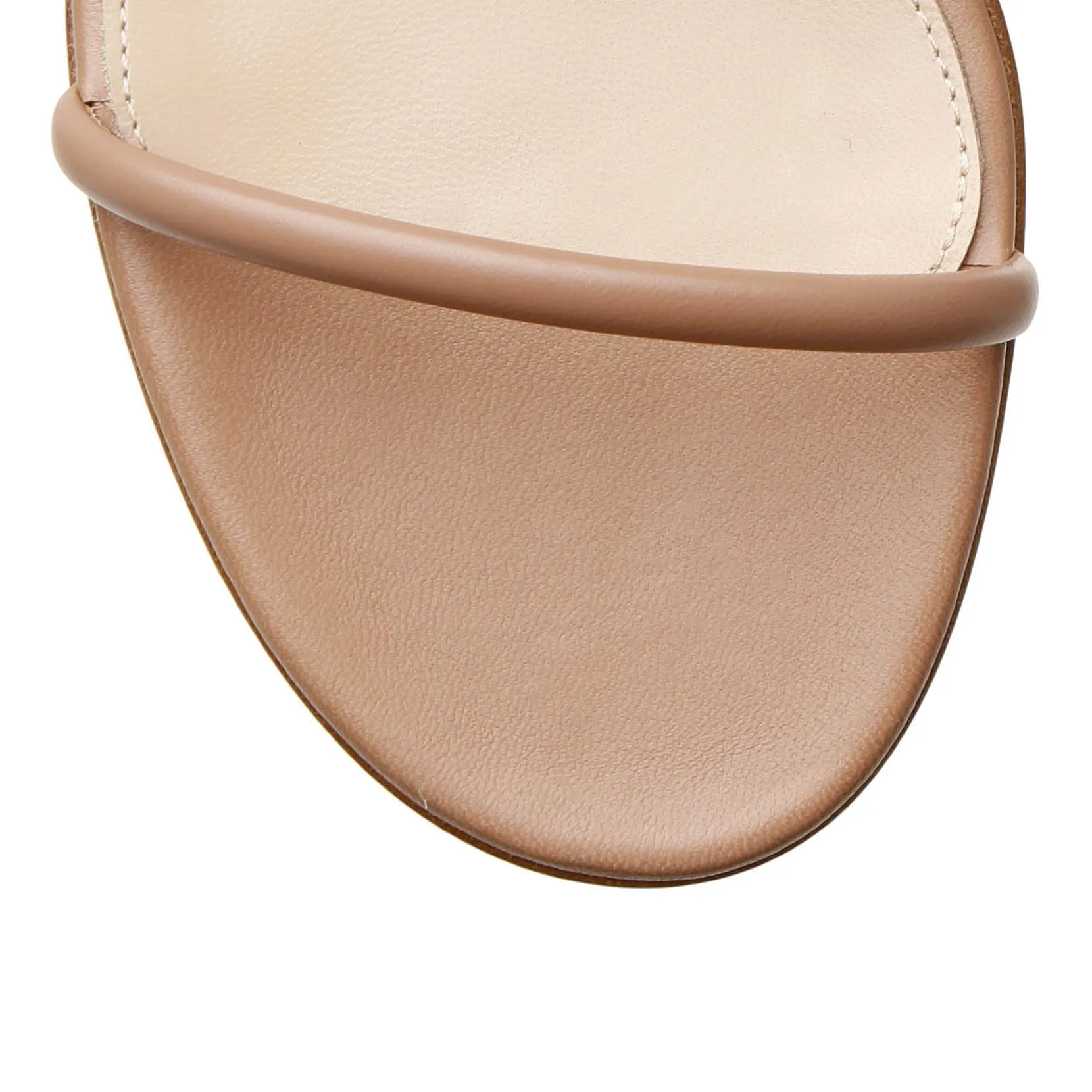 Gianvito Rossi Byblos 60 dark beige leather sandals