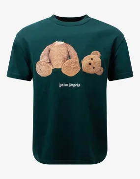 Green Bear Print T-Shirt