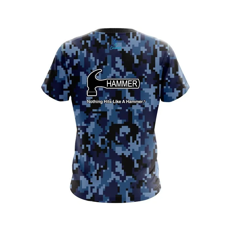 Hammer Digital Camo Blue CoolWick Bowling Jersey