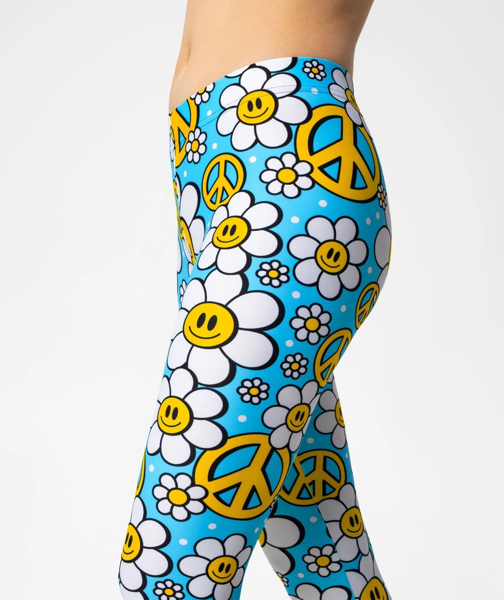 Hippie Flower Pattern Leggings