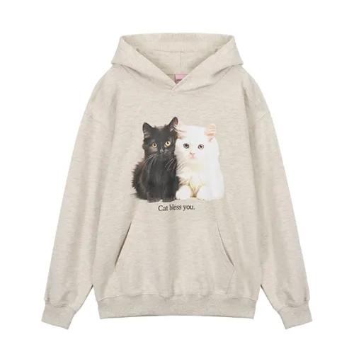 ITZAVIBE  |Unisex Street Style Logo Hoodies & Sweatshirts