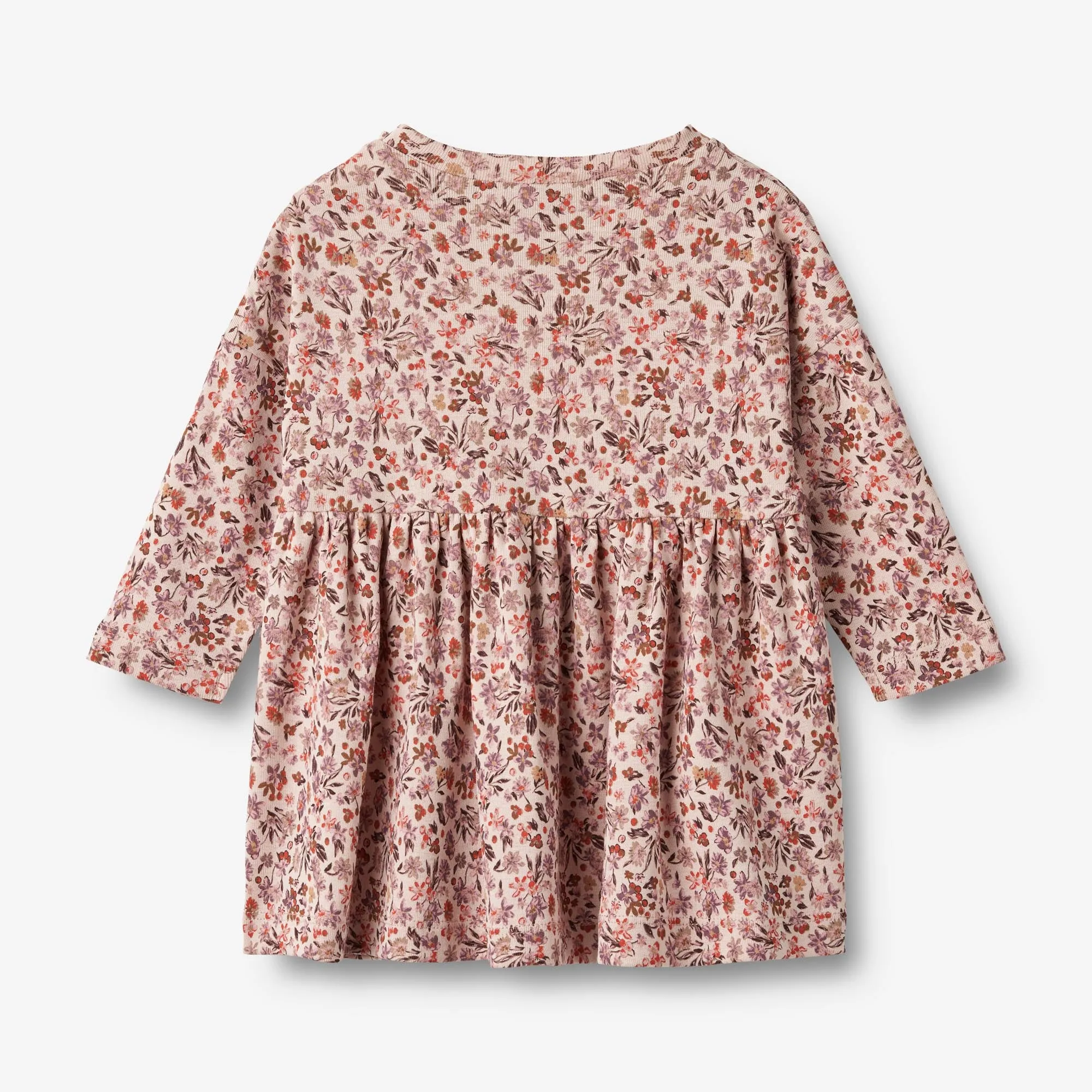 Jersey Dress L/S Emmy - pale rose flowers
