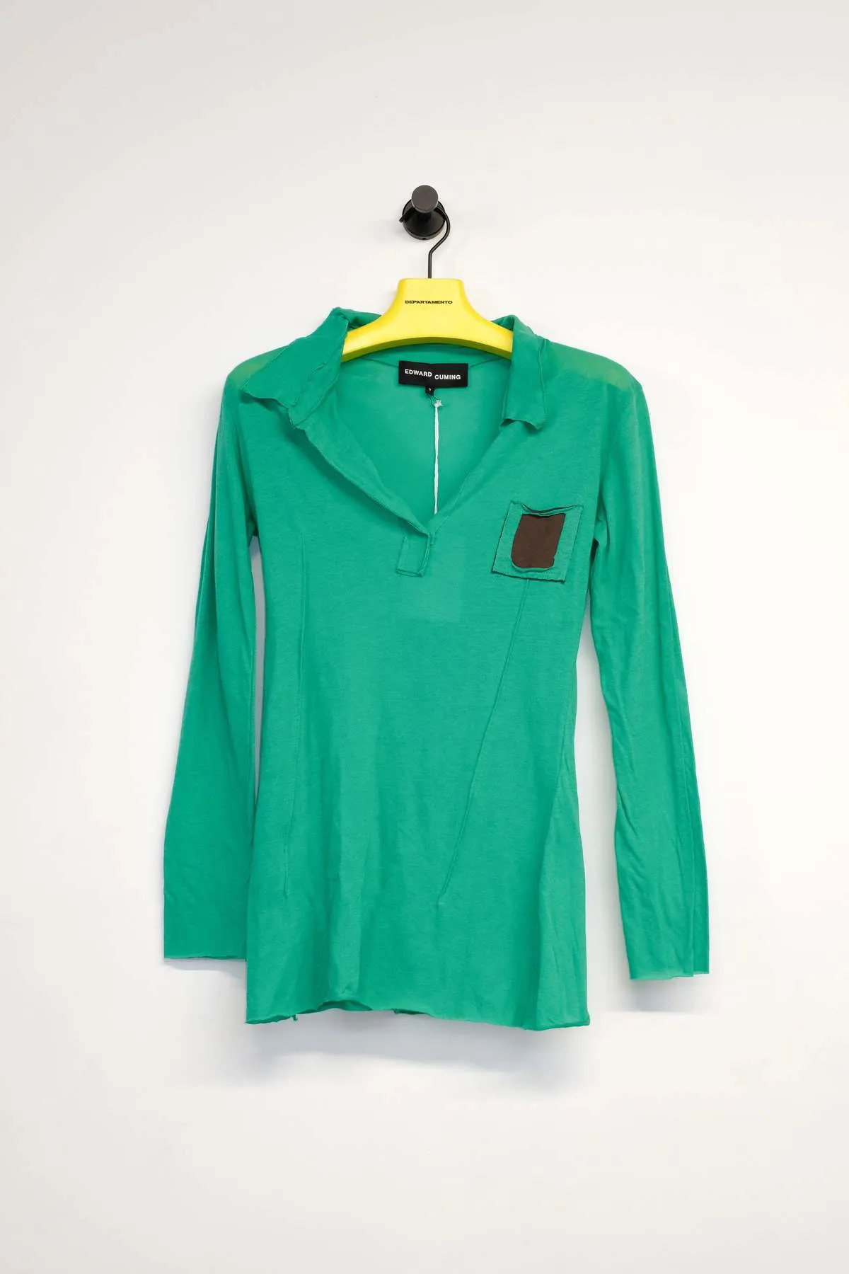 Jersey Warped Practical Polo - Green/Brown