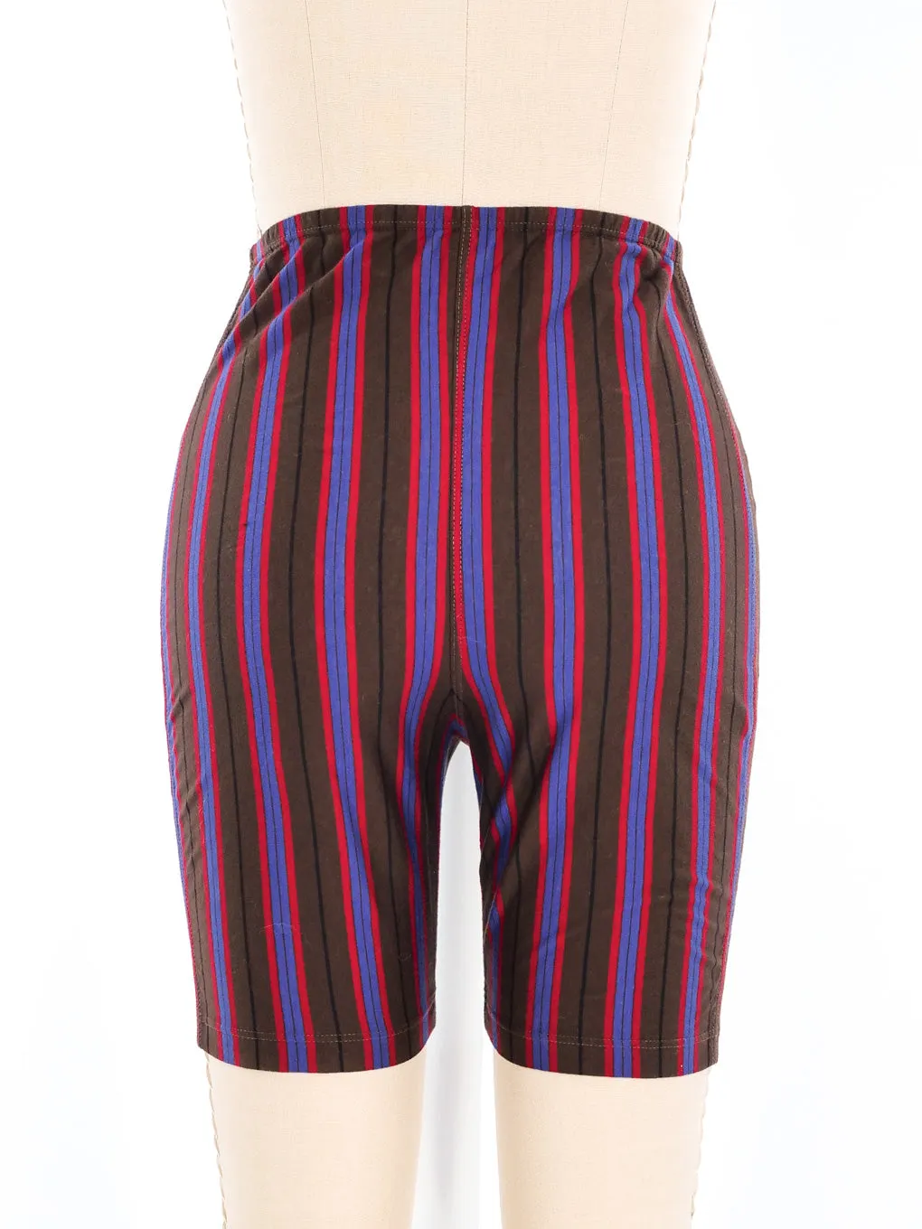 Junior Gaultier Striped Biker Shorts