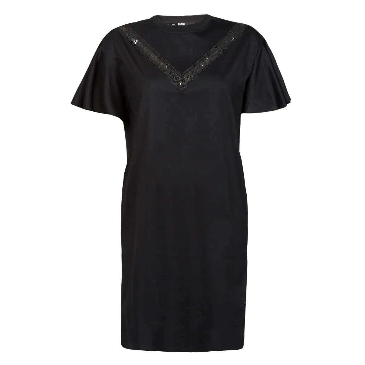Karl Lagerfeld - LACE INSERT JERSEY DRESS
