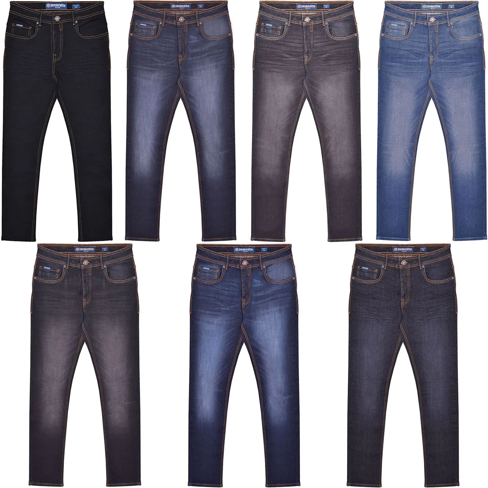 Lambretta Mens Stafford Slim Fit Skinny Denim Jeans