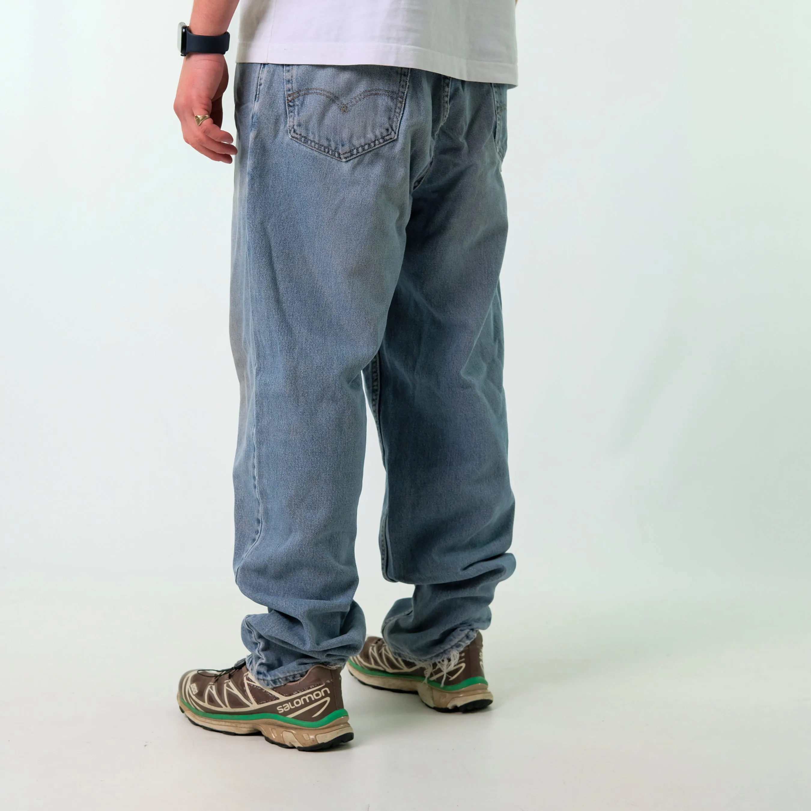 Light Blue 90s Levi's 501 Denim Jeans Baggy Pants (36x34)