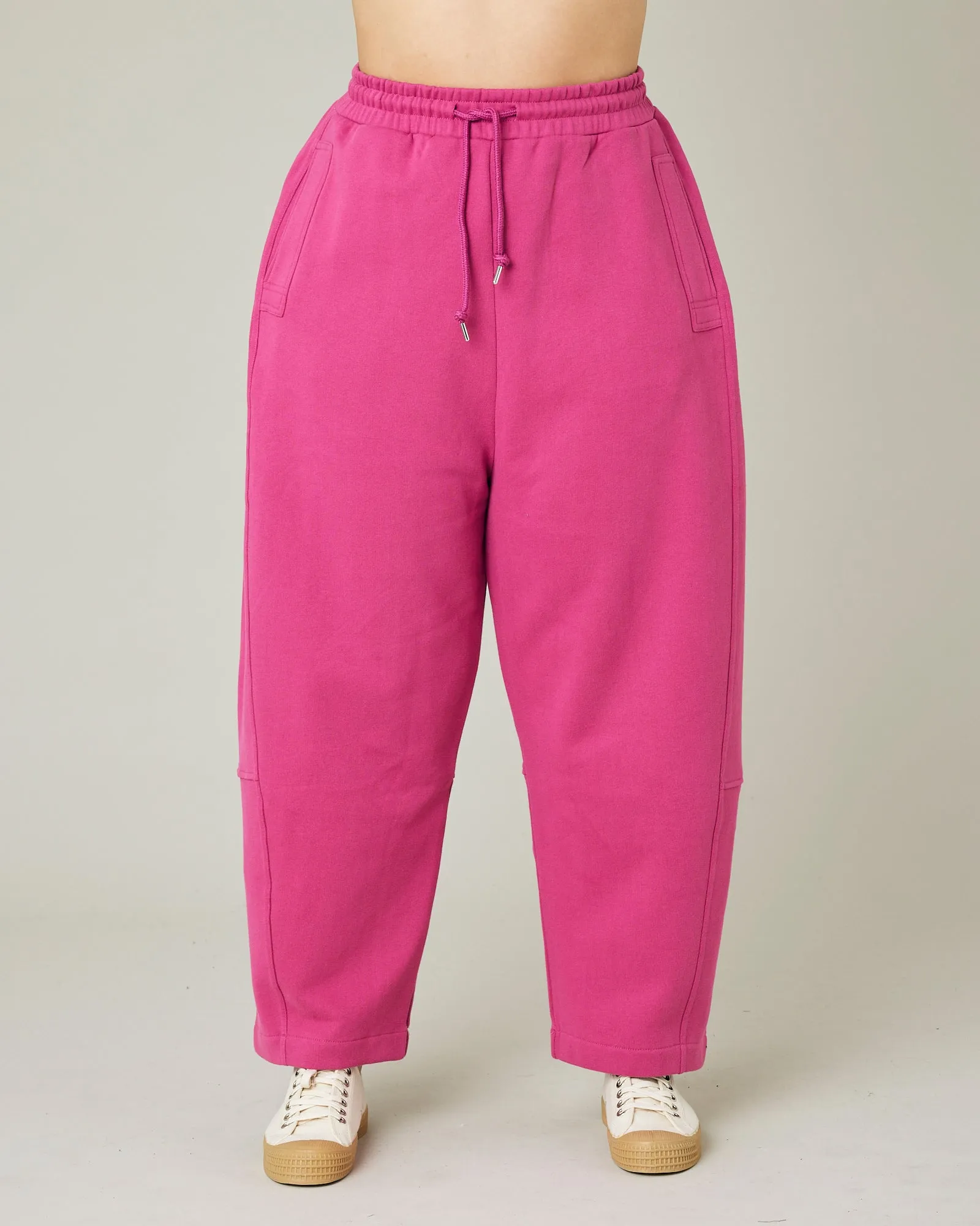 Madi Cactus Rose Organic Cotton Jersey Trousers