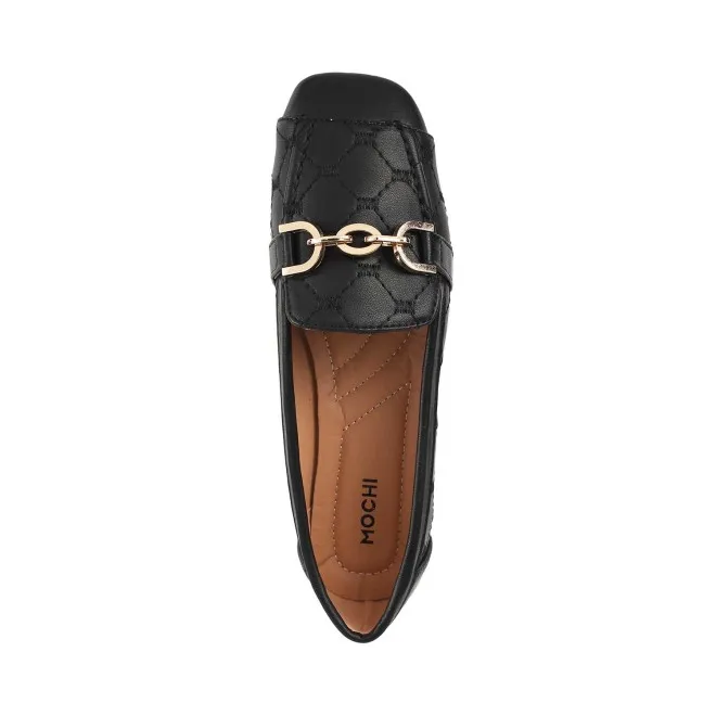 Mochi Women Black Casual Loafers