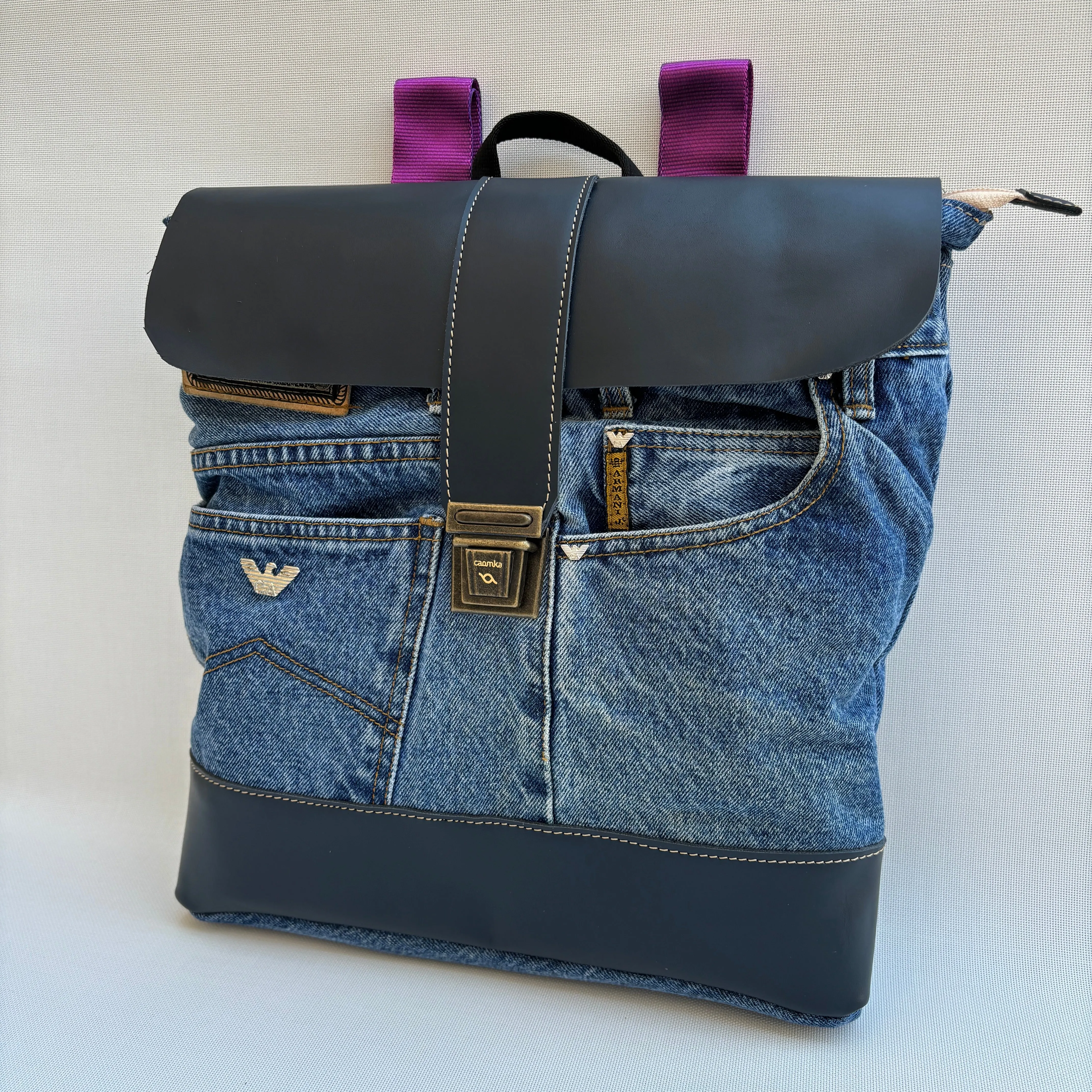 Mochila Top Caomka Recycled  Jeans · Pieza nica 16068