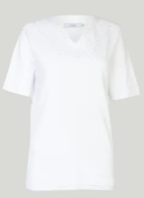 Paisley Embroidered T Shirt