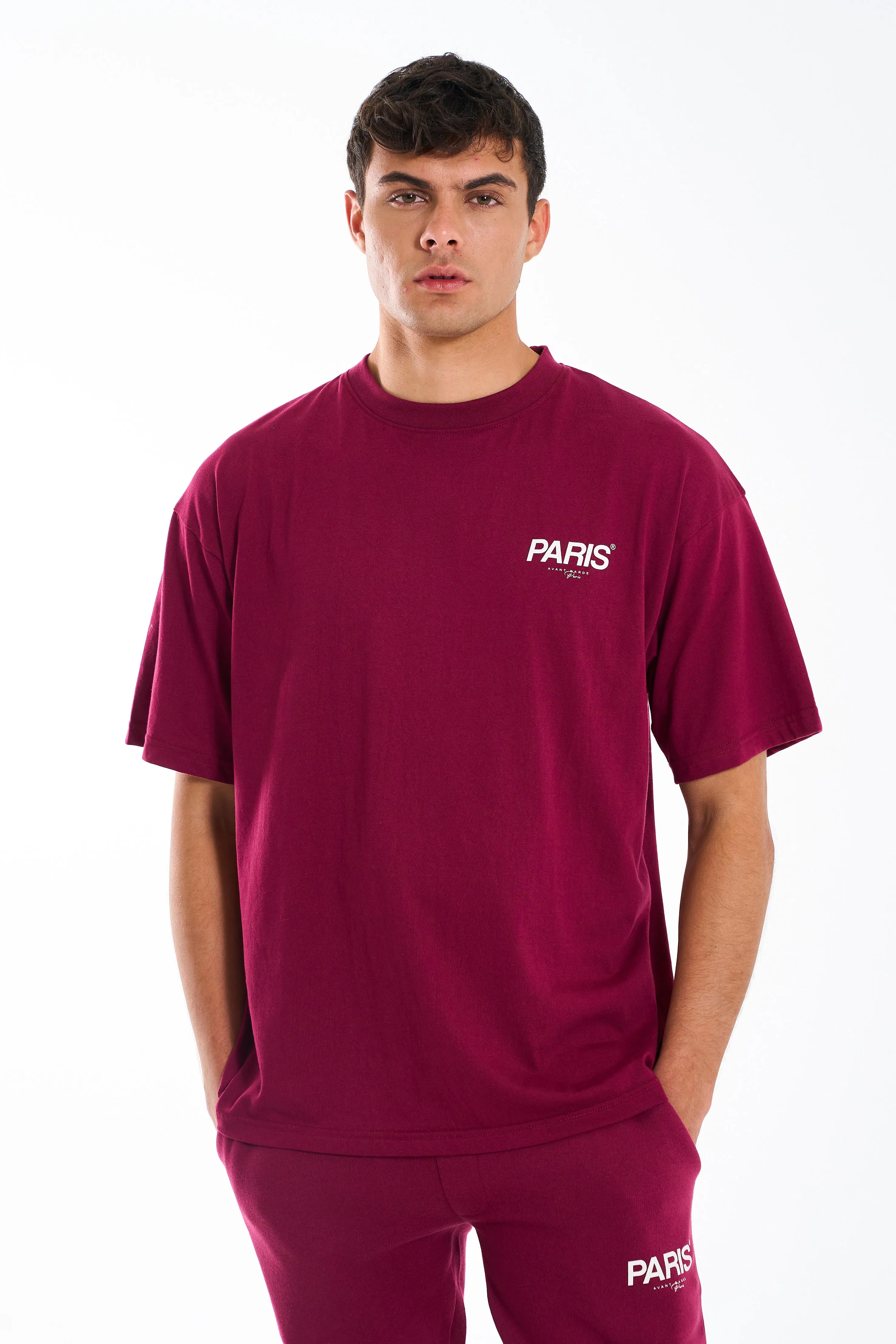 Parisien T-Shirt in Burgundy