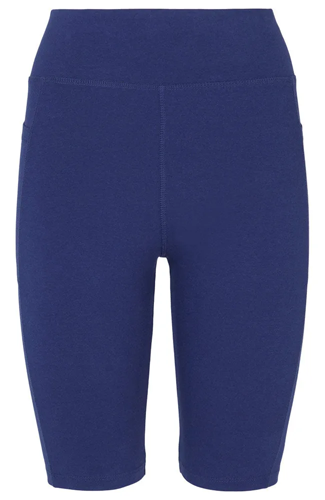 People Tree Shorts Cycling Pocket Blue