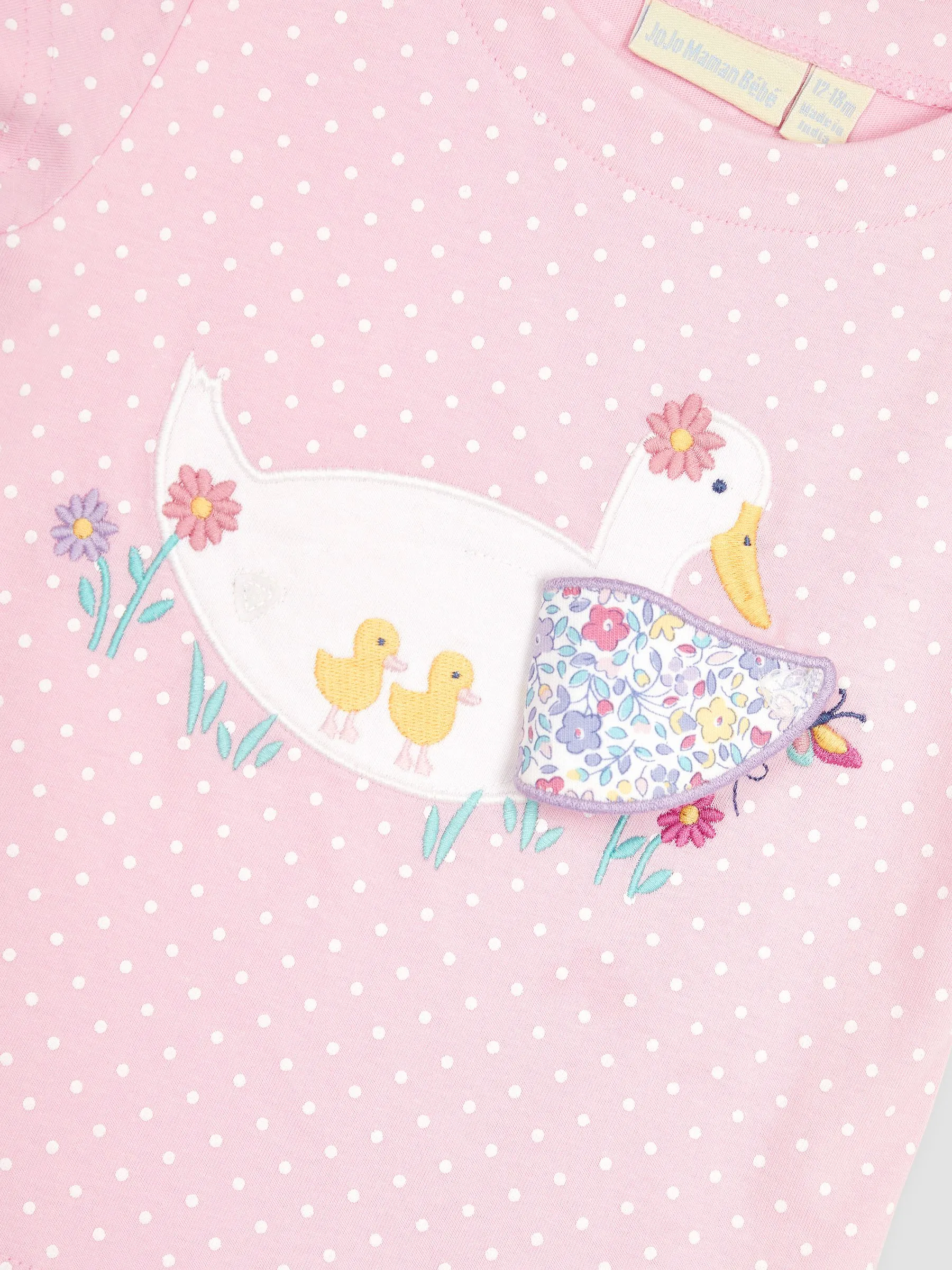 Pink Duck Appliqué T-Shirt