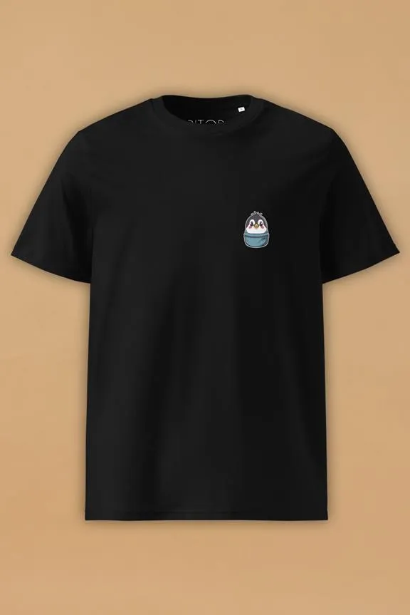 PITOD T-Shirt Penguin Black