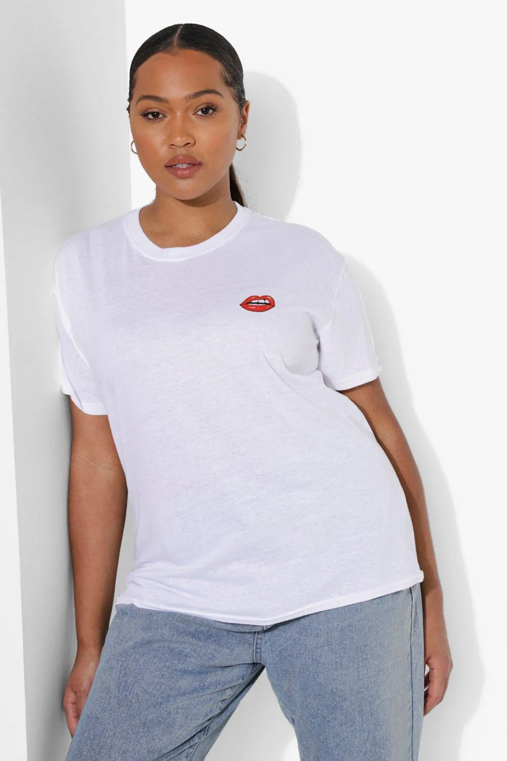 Plus Lips Pocket T-Shirt