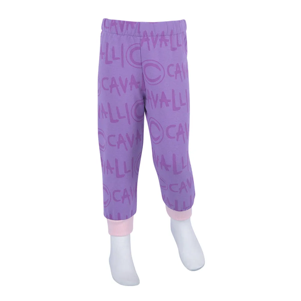 Roberto Cavalli Lilac & Dark Lilac Leggings