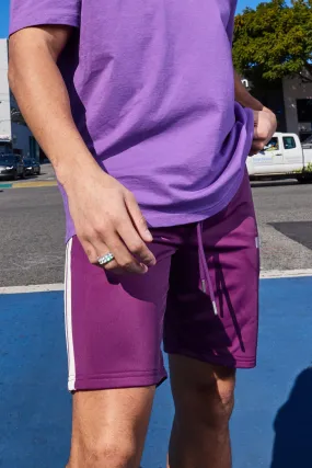 Slim Mid Length Tricot Side Tape Shorts