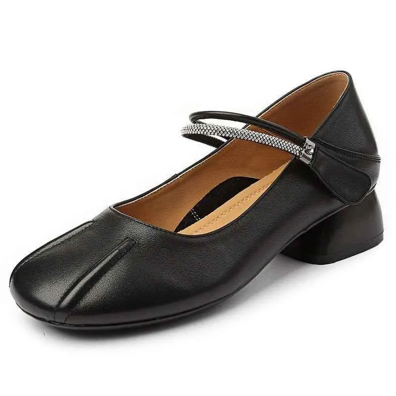 Soft Fashion Leather Heel - Women's Casual Shoes EJ938