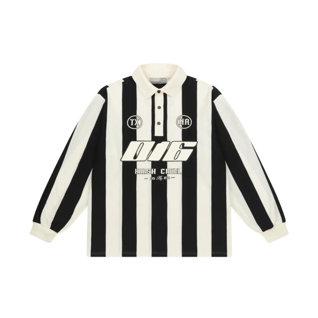 Striped Logo L/S Jersey Shirt