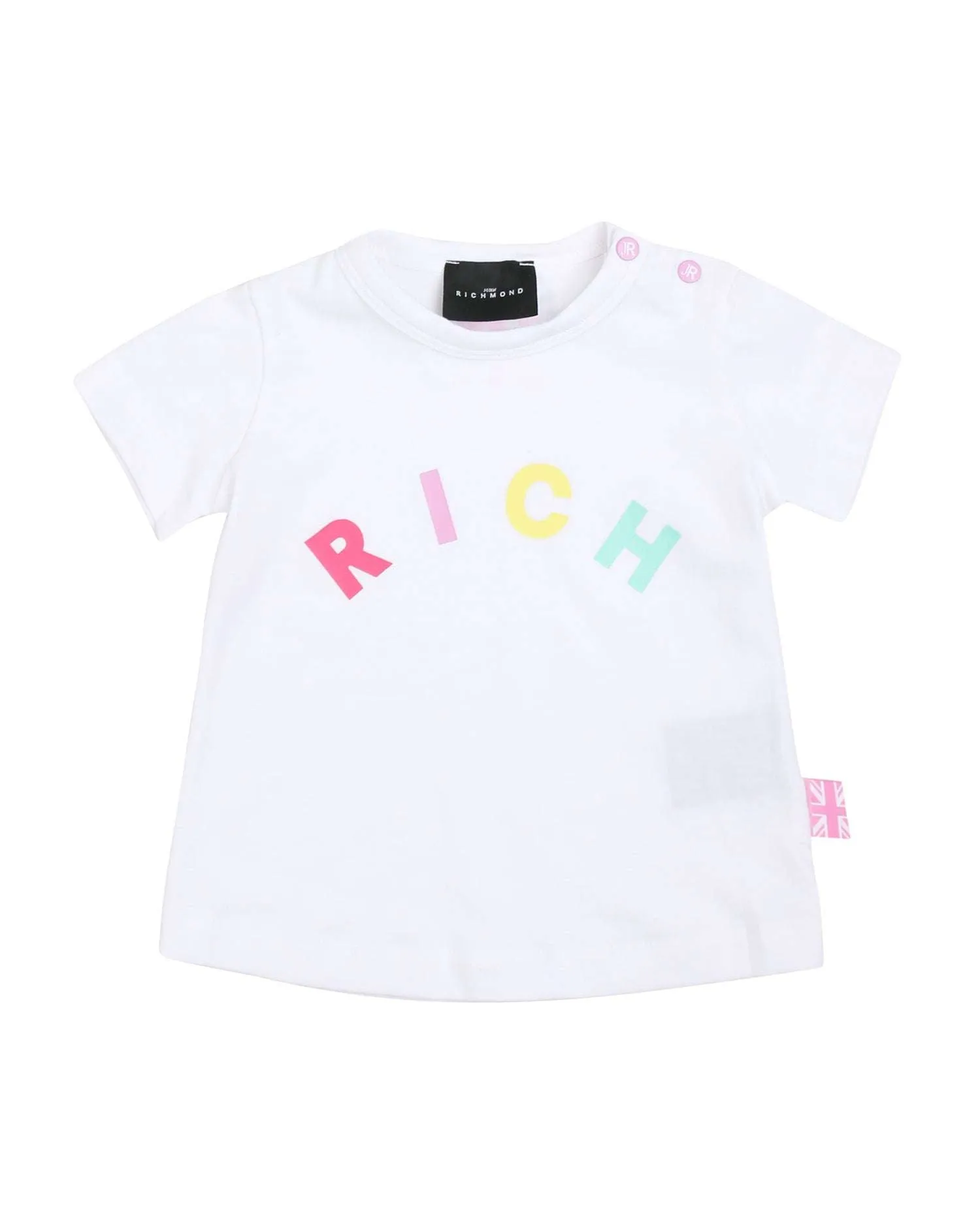 T-shirt con logo colorato