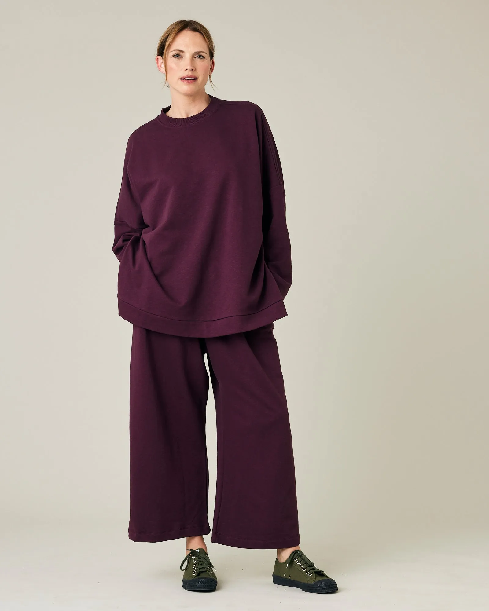 Taylor Summer Wine Cotton Jersey Top