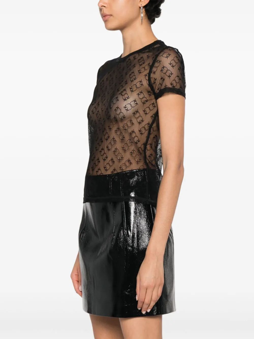 Togo monogram lace T-shirt