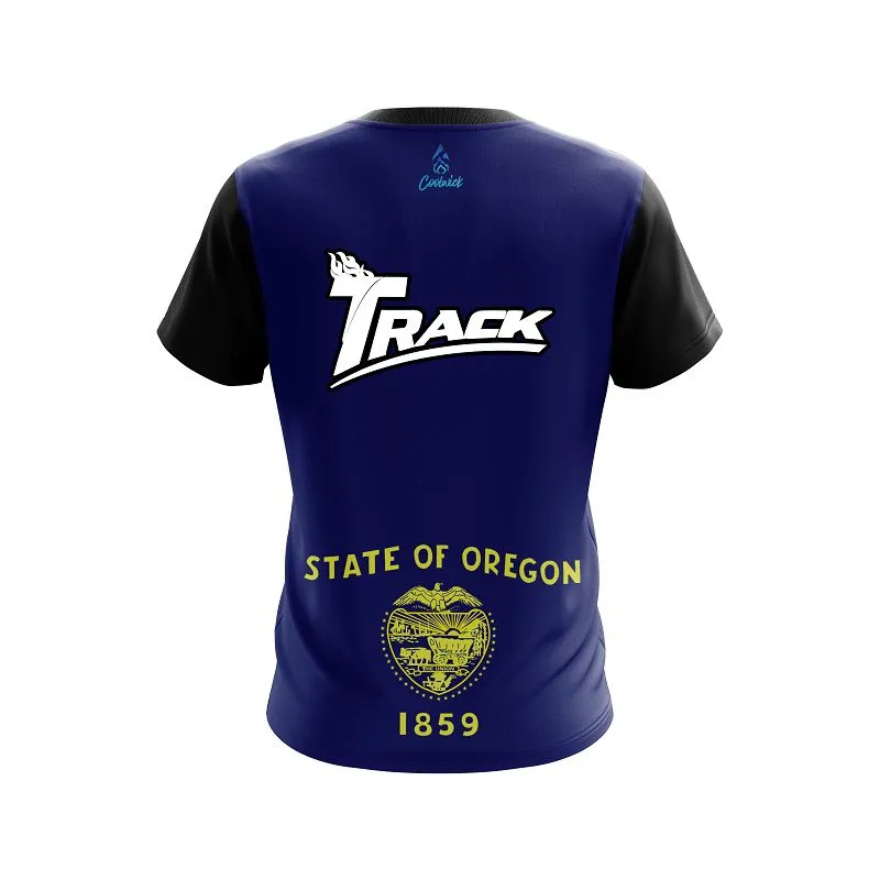 Track Oregon Flag CoolWick Bowling Jersey