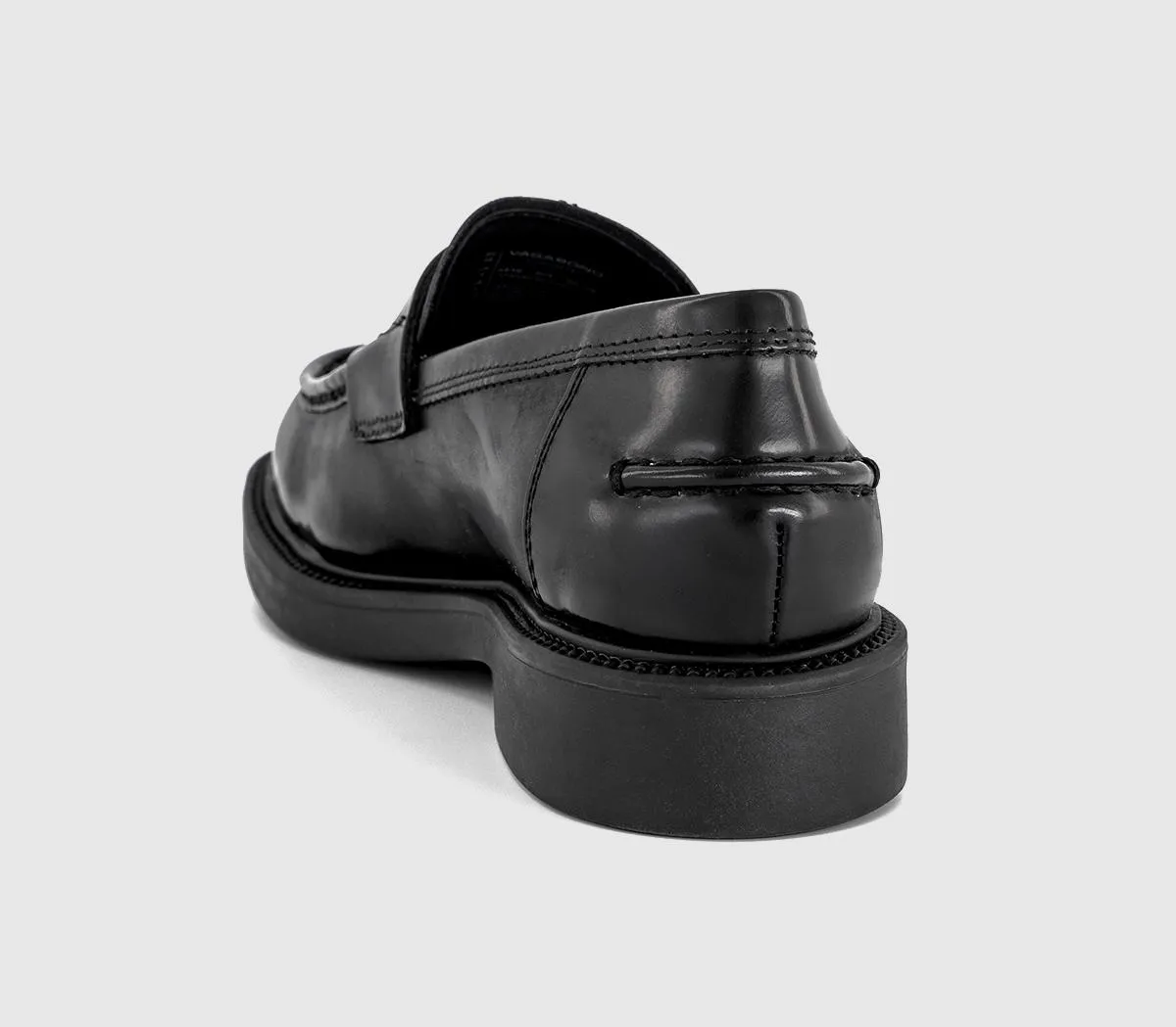 Vagabond Shoemakers Alex Womens Loafers Black Polished Leather