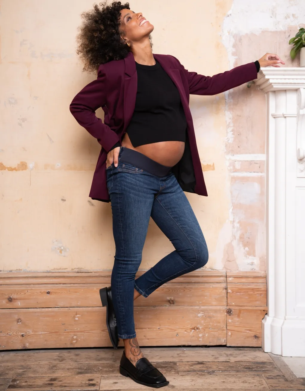 Zeph | Organic Under Bump Skinny Maternity Jeans